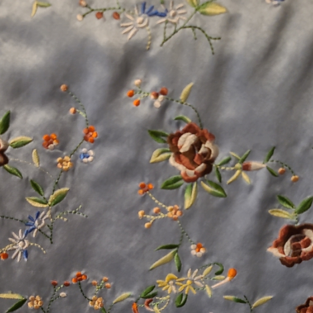 Tocca Light Blue Floral Embroidered Blazer - Picture 5 of 5
